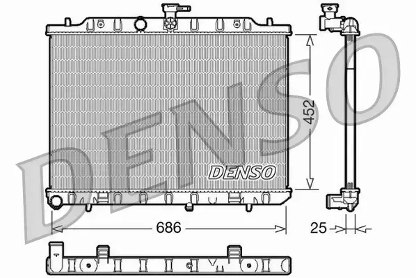 DENSO CHŁODNICA SILNIKA DRM46007 