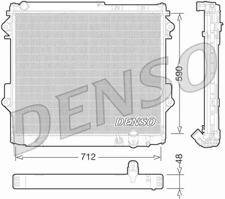 DENSO CHŁODNICA WODY DRM50075 