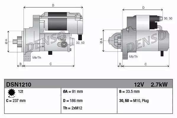 DENSO ROZRUSZNIK SILNIKA DSN1210 