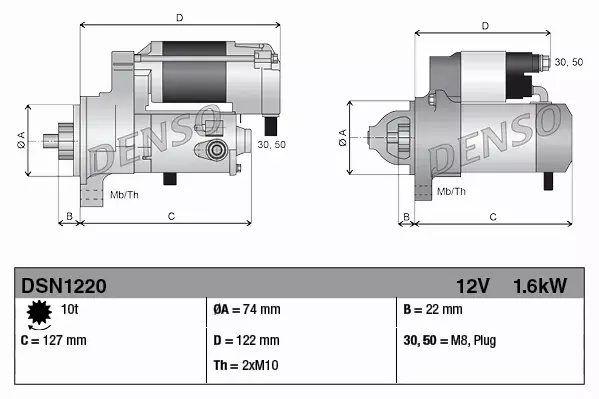 DENSO ROZRUSZNIK SILNIKA DSN1220 