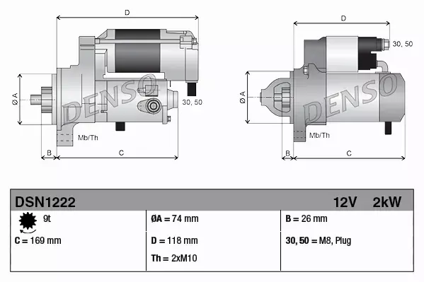 DENSO ROZRUSZNIK SILNIKA DSN1222 