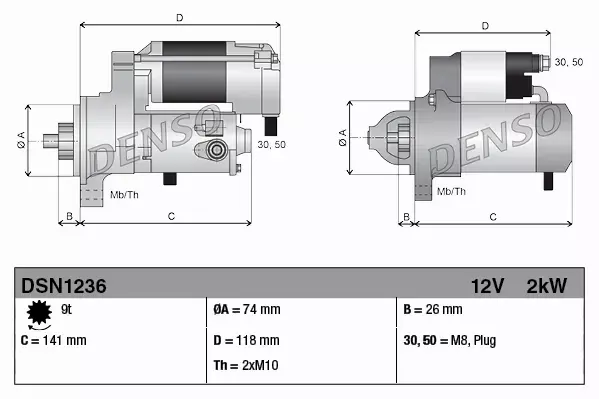 DENSO ROZRUSZNIK DSN1236 