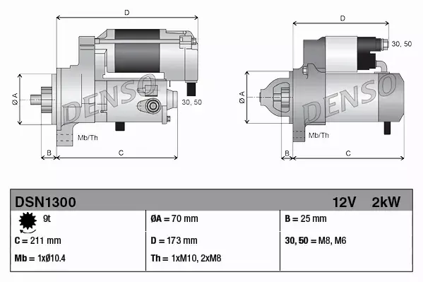 DENSO ROZRUSZNIK SILNIKA DSN1300 