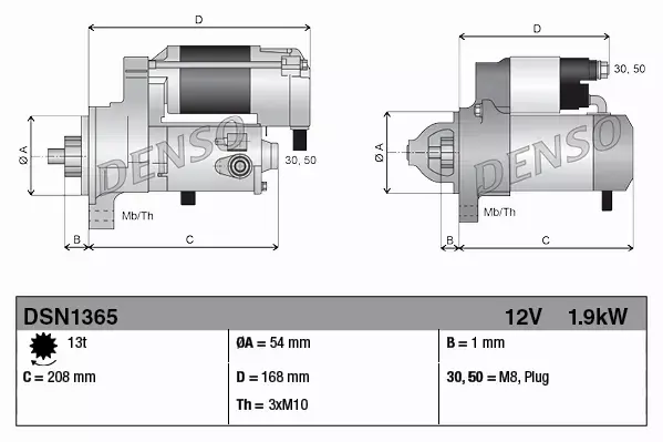 DENSO ROZRUSZNIK SILNIKA DSN1365 