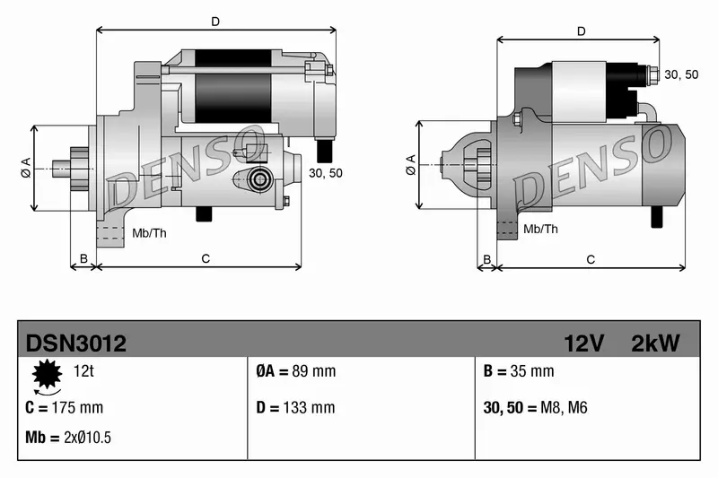 DENSO ROZRUSZNIK DSN3012 