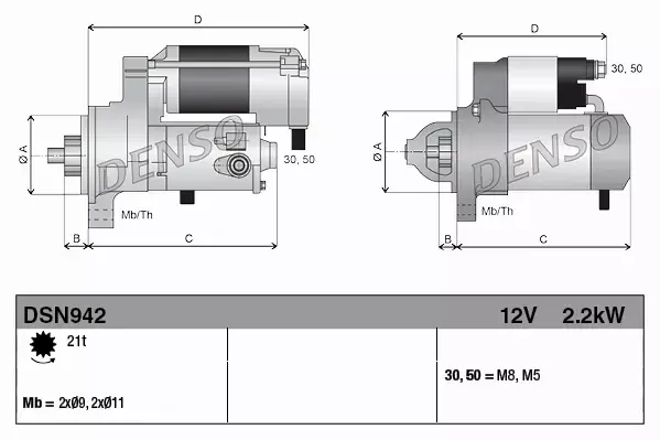 DENSO ROZRUSZNIK SILNIKA DSN942 