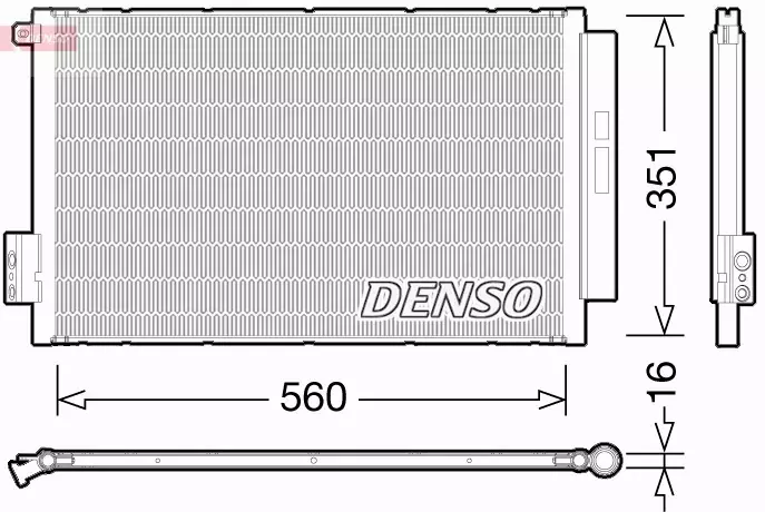 DENSO CHŁODNICA KLIMATYZACJI DCN09043 