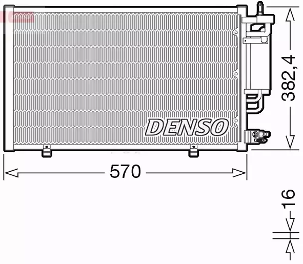 DENSO CHŁODNICA KLIMATYZACJI DCN10051 