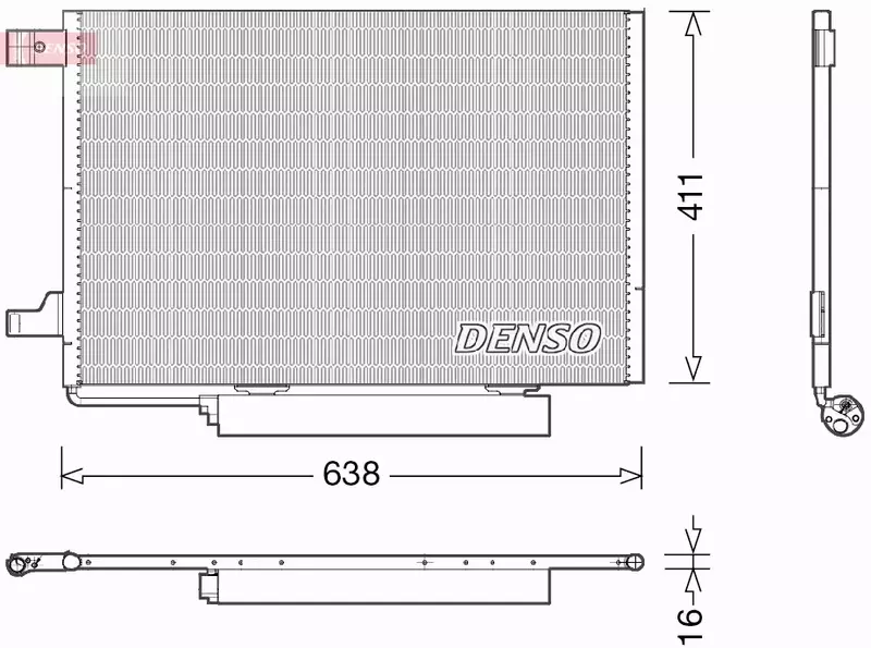 DENSO CHŁODNICA KLIMATYZACJI DCN17006 