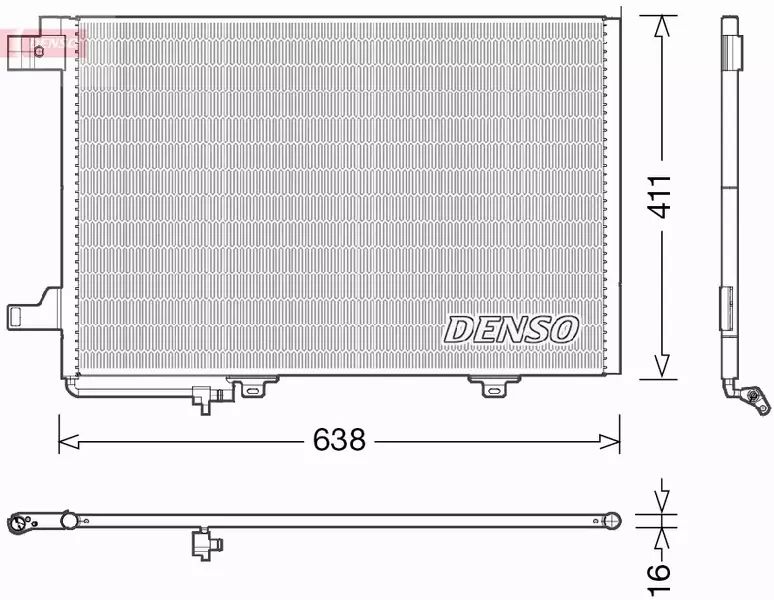 DENSO CHŁODNICA KLIMATYZACJI DCN17007 