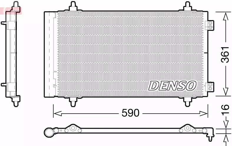 DENSO CHŁODNICA KLIMATYZACJI DCN21018 