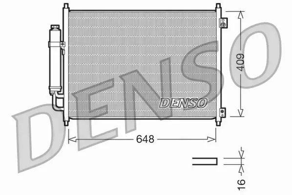 DENSO CHŁODNICA KLIMATYZACJI DCN46001 