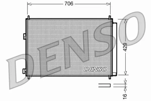 DENSO CHŁODNICA KLIMATYZACJI DCN50030 