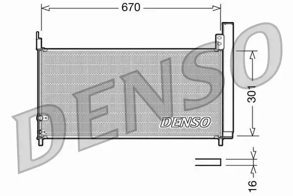 DENSO CHŁODNICA KLIMATYZACJI DCN50037 