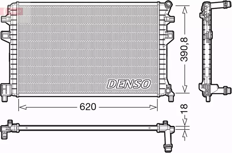 DENSO CHŁODNICA SILNIKA DRM02018 