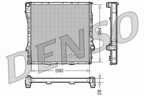 DENSO CHŁODNICA  DRM05116 