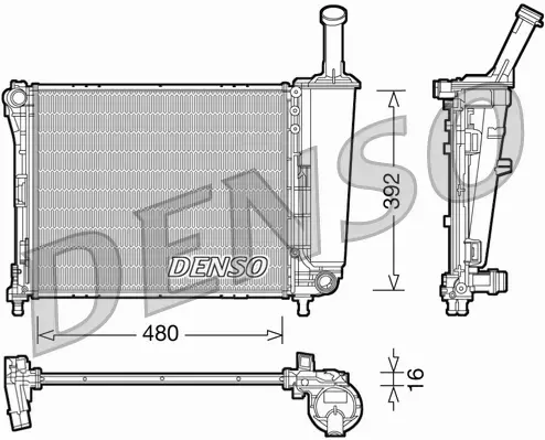 DENSO CHŁODNICA WODY DRM09088 