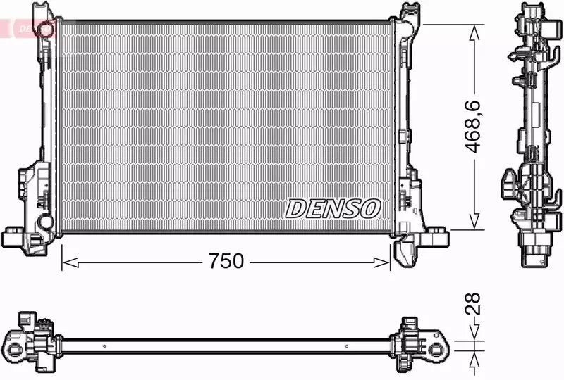 DENSO CHŁODNICA  DRM09175 