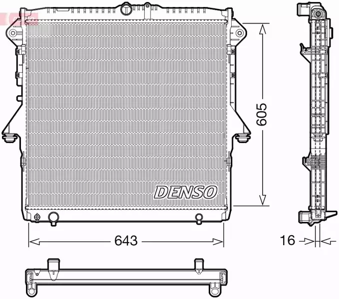 DENSO CHŁODNICA SILNIKA DRM10118 