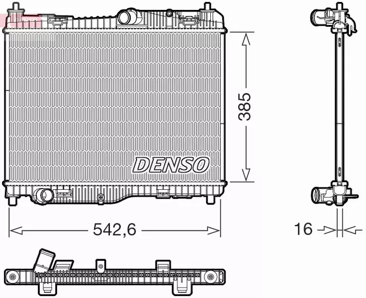 DENSO CHŁODNICA WODY DRM10123 