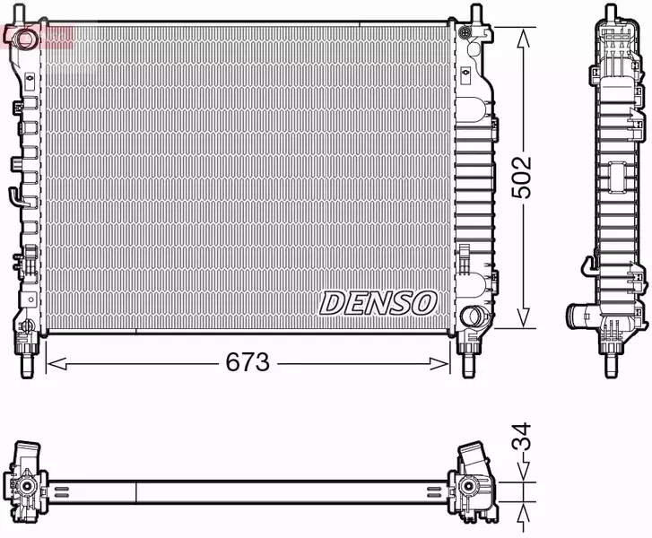 DENSO CHŁODNICA SILNIKA DRM20125 