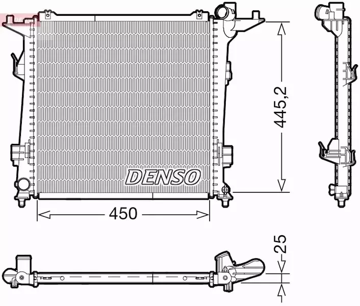 DENSO CHŁODNICA WODY DRM43006 