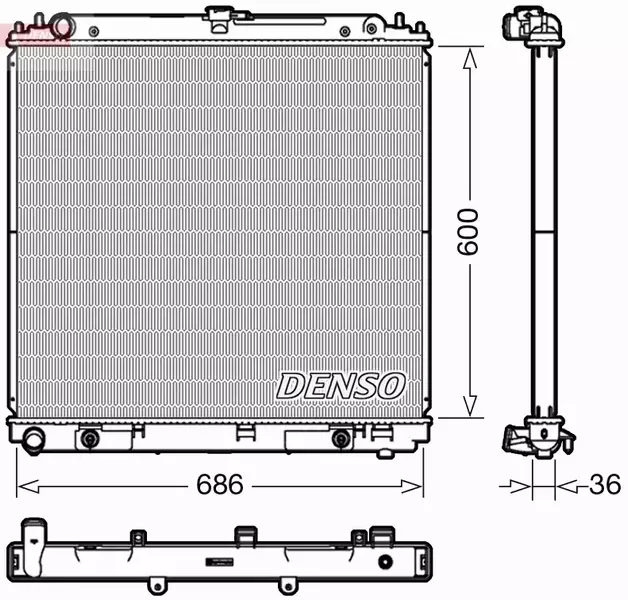 DENSO CHŁODNICA WODY DRM46042 