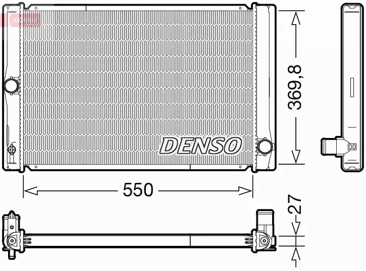 DENSO CHŁODNICA  DRM50123 