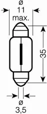 OSRAM ULTRA LIFE ŻARÓWKI C5W 12V BLISTER 