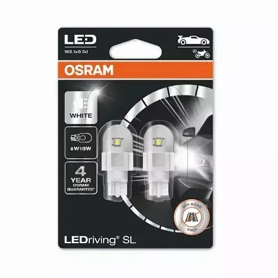 OSRAM LEDRIVING ŻARÓWKI W16W BIAŁE 12V 6000K 