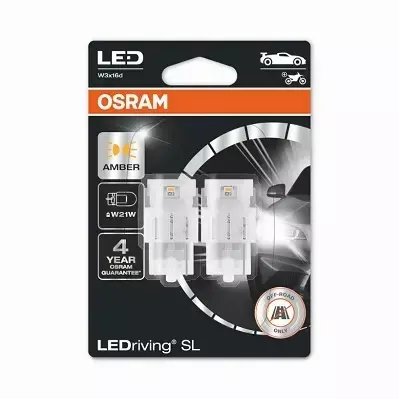 OSRAM LEDRIVING ŻARÓWKI W21W ŻÓŁTE 12V YELLOW 