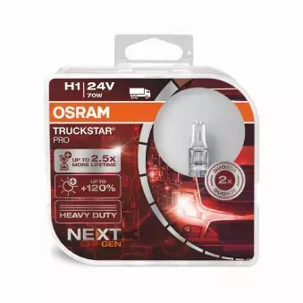 OSRAM TRUCKSTAR PRO +100% H1 24V 70W DUO 2SZT 