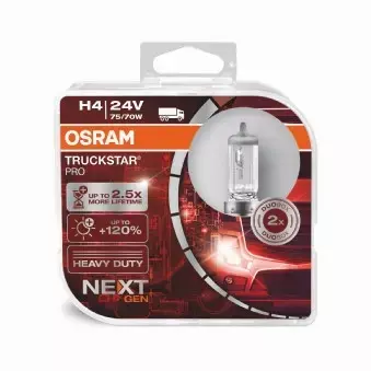 OSRAM TRUCKSTAR PRO +100% H4 24V 75/70W DUO 2SZT 