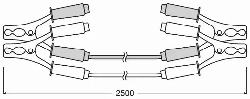OSRAM KABLE ROZRUCHOWE 150A OSC060 