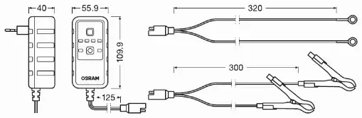 OSRAM ŁADOWARKA DO AKUMULATORÓW OEBCS901 