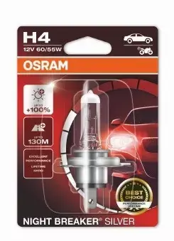 OSRAM NIGHT BREAKER SILVER +100% H4 12V BLISTER 