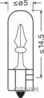 OSRAM ORIGINAL ŻARÓWKI W1,2W 12V 1,22W DUO 