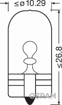 OSRAM ORIGINAL ŻARÓWKA W5W 24V 7W W2.1x9.5D 