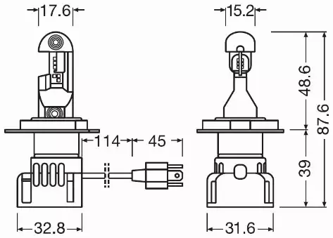 OSRAM ŻARÓWKI LED H4 / H19 6000K INTENSE 