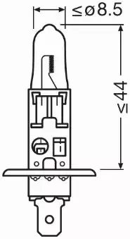 OSRAM ALLSEASON SUPER ŻARÓWKA H1 12V 55W 