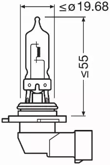 OSRAM ORIGINAL ŻARÓWKA HB3 12V 60W P20D BLISTER 