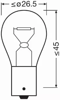 OSRAM ORIGINAL ŻARÓWKI PY21W 12V 21W BAU15S DUO 