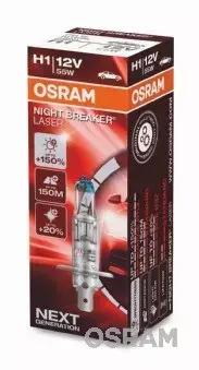 OSRAM NIGHT BREAKER LASER NEXT GEN +150% H1 12V 