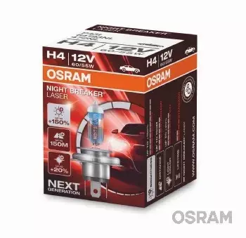 OSRAM NIGHT BREAKER LASER NEXT GEN +150% H4 12V 