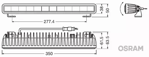 OSRAM LIGHTBAR SX300-SP LAMPA DALEKOSIĘŻNA LED 