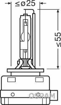 OSRAM ORIGINAL XENARC ŻARNIK D1R 85V 35W PK32D-3 