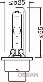 OSRAM XENARC CLASSIC D2S 85V 35W P32D-2 4150K 