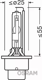 OSRAM ORIGINAL XENARC ŻARNIK D2R 85V 35W P32D-3 