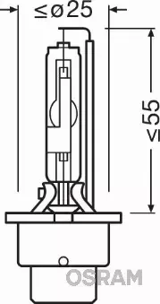 OSRAM ORIGINAL XENARC ŻARNIK D4R 42V 35W P32D-6 