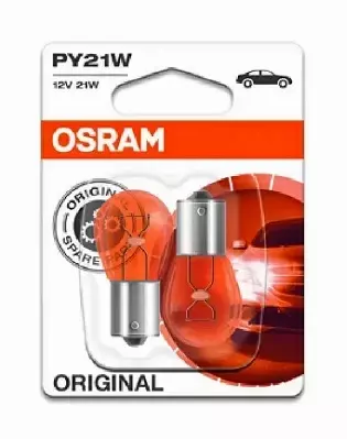 OSRAM ORIGINAL ŻARÓWKI PY21W 12V 21W BAU15S DUO 